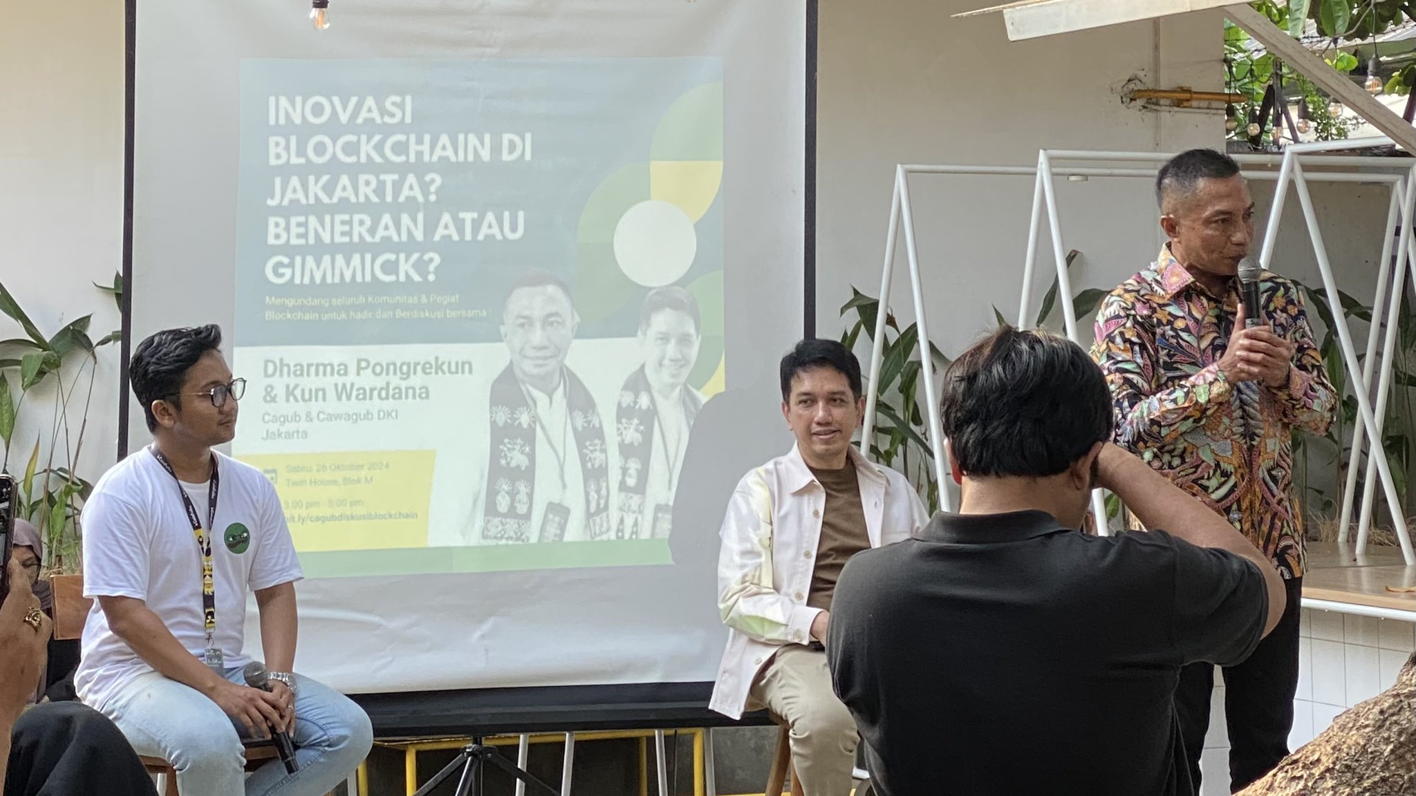 Dharma Pongrekun dan Kun Wardana Pada Acara Inovasi Blockchain di jakarta beneran atau gimmick