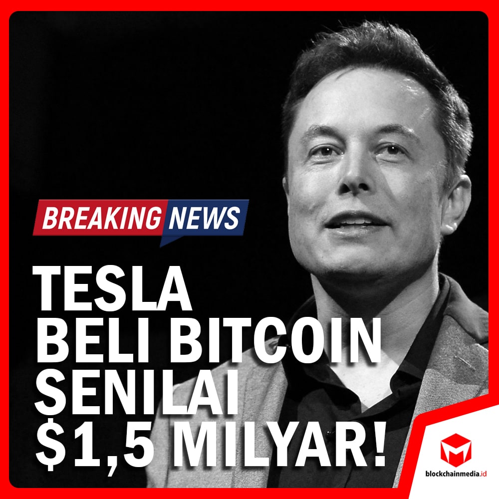 Tesla membeli Bitcoin pada 2021.