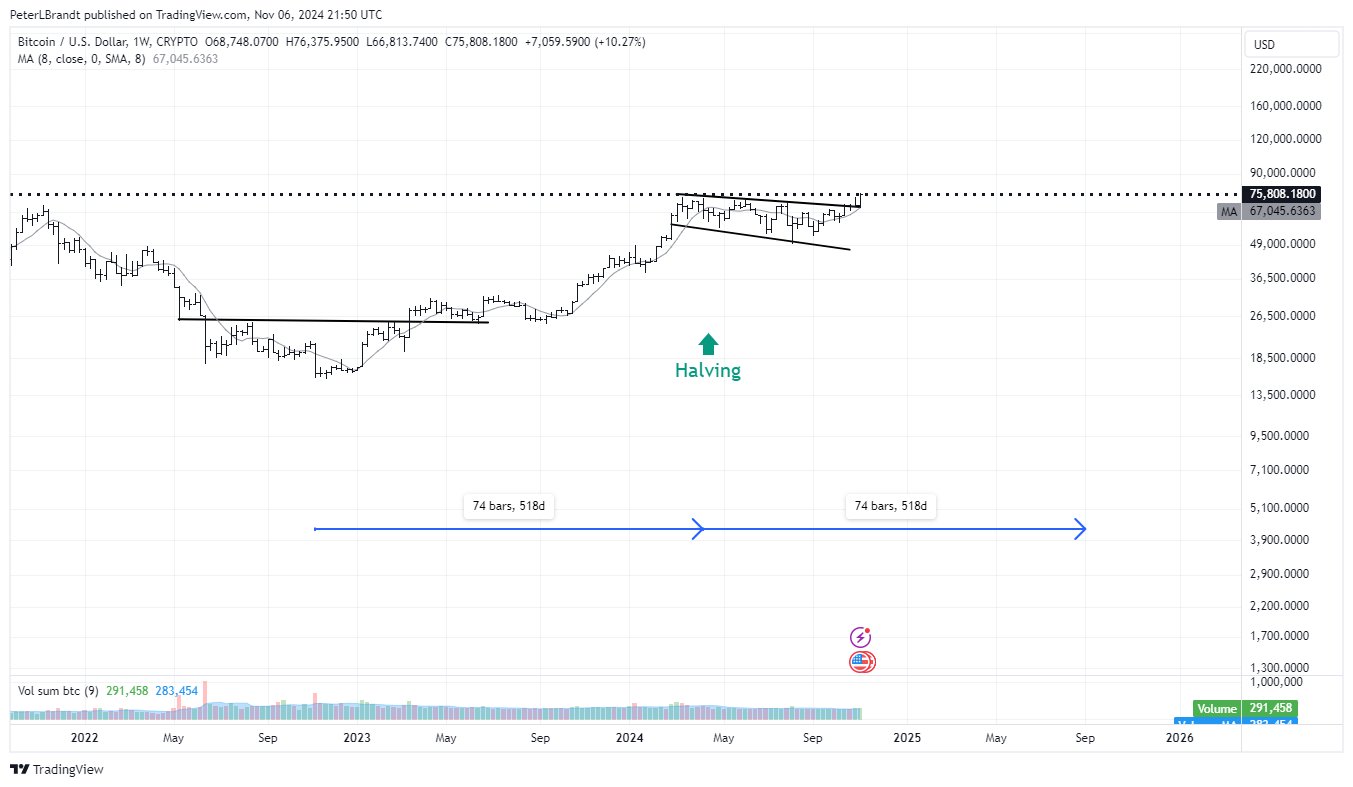 prediksi harga btc 2025 menurut Peter Brandt