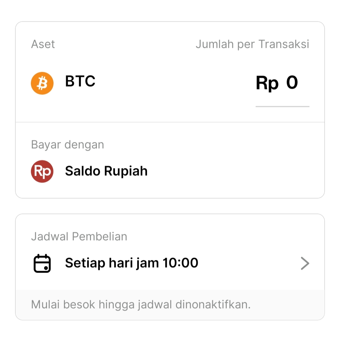 contoh penggunaan dollar cost averaging crypto di aplikasi PINTU