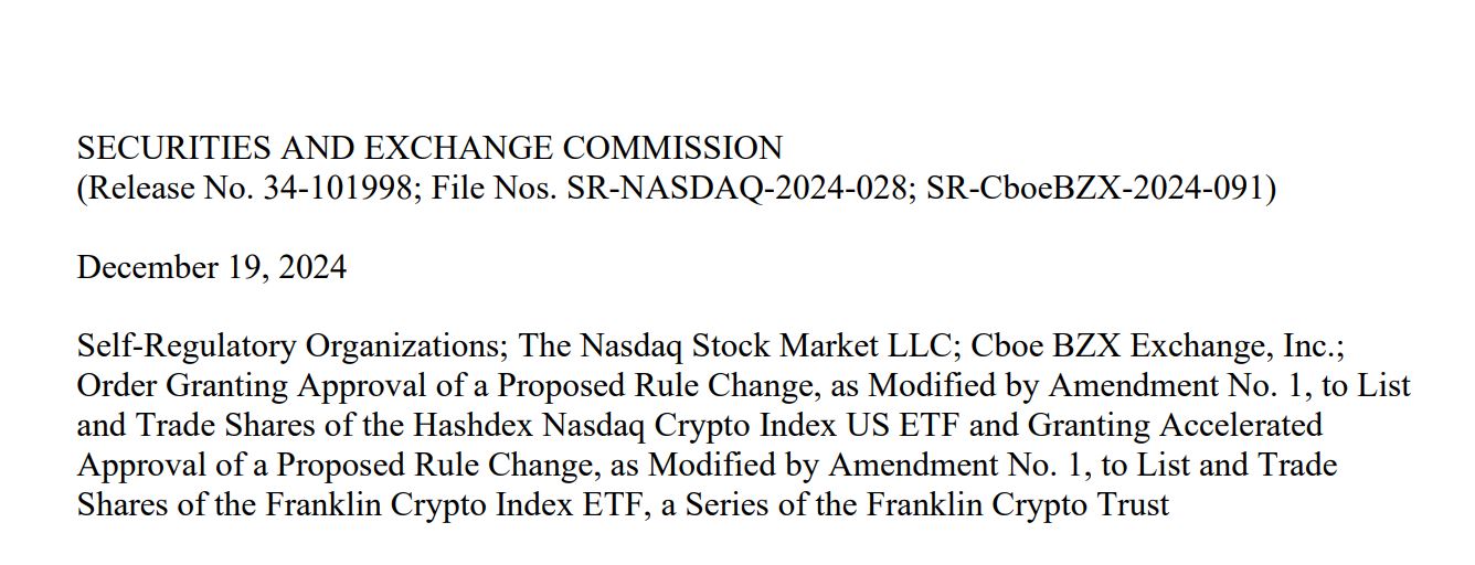 Dokumen Crypto Index ETF - SEC