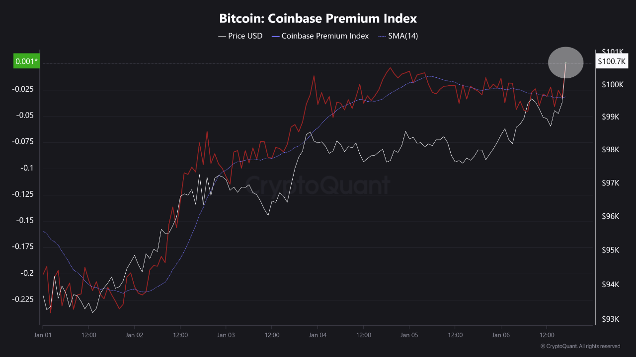 Coinbase Premium Index - Burak Kesmeci