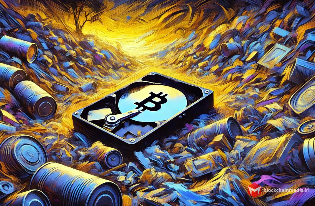 harddrive berisi dompet bitcoin hilang