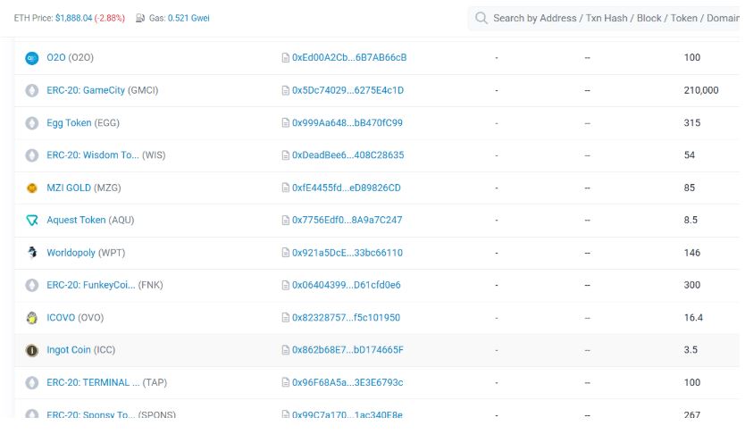 Contoh Dusting Attack pada Jaringan Blockchain Ethereum