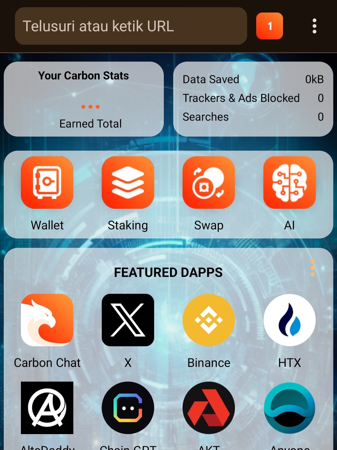 Crypto Browser Carbon