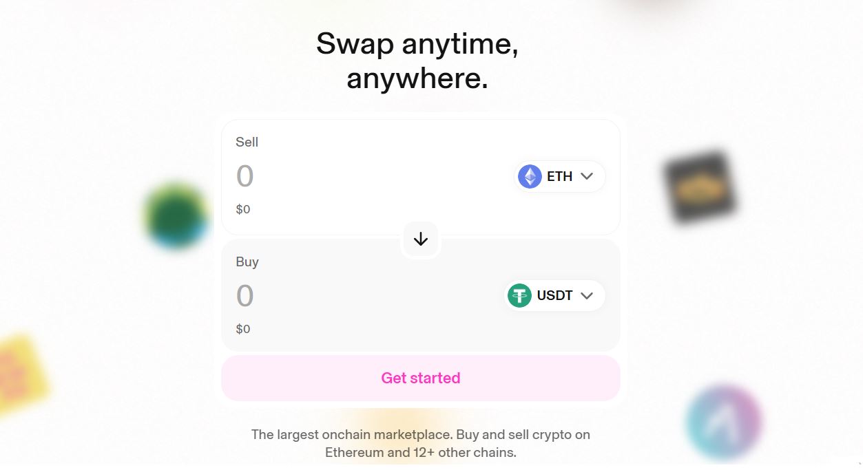 Contoh Tampilan DEX Uniswap untuk Swap Crypto