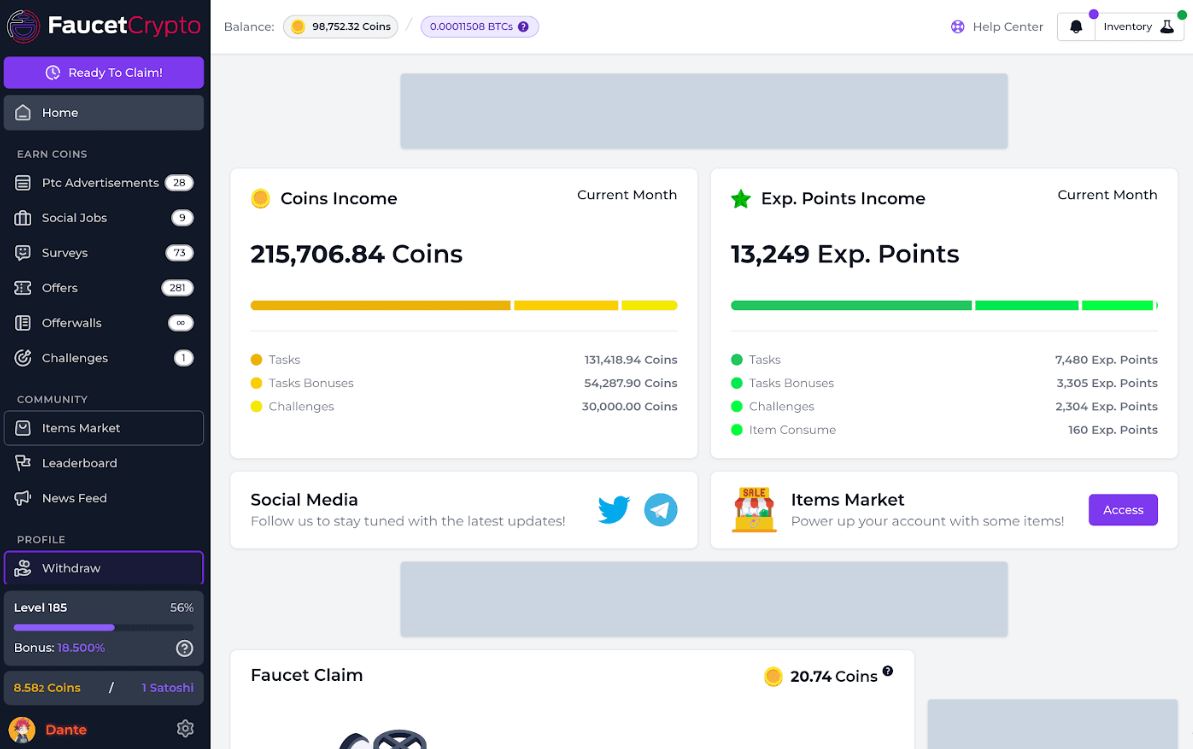 Ilustrasi Platform Faucet Crypto - Faucet