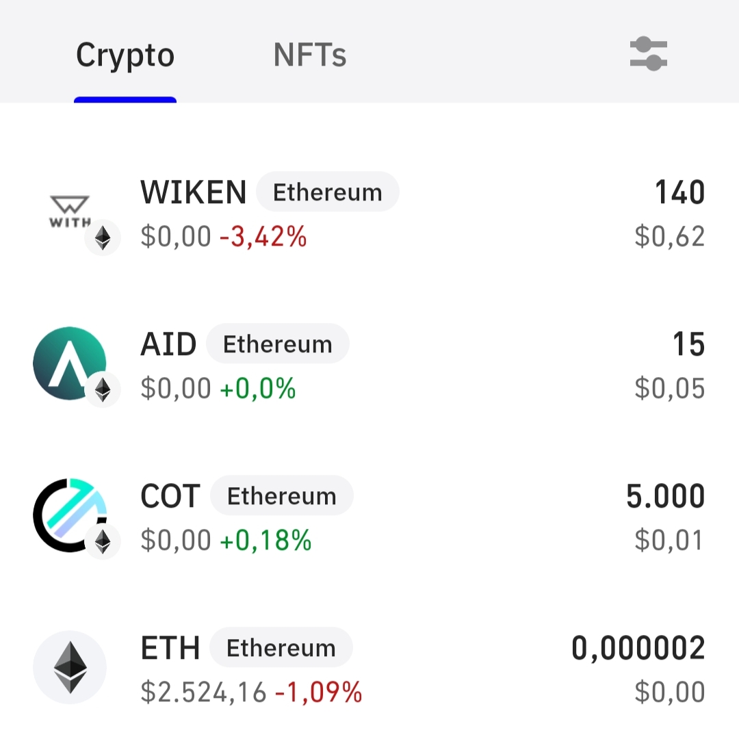 Ilustrasi Token Hasil Airdrop Crypto