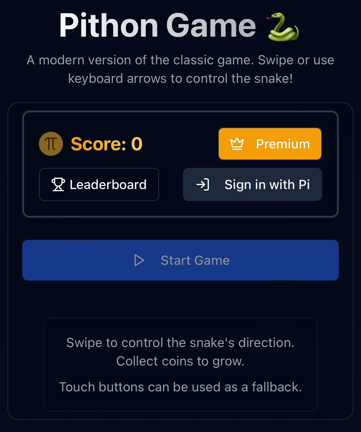 Pithon Game