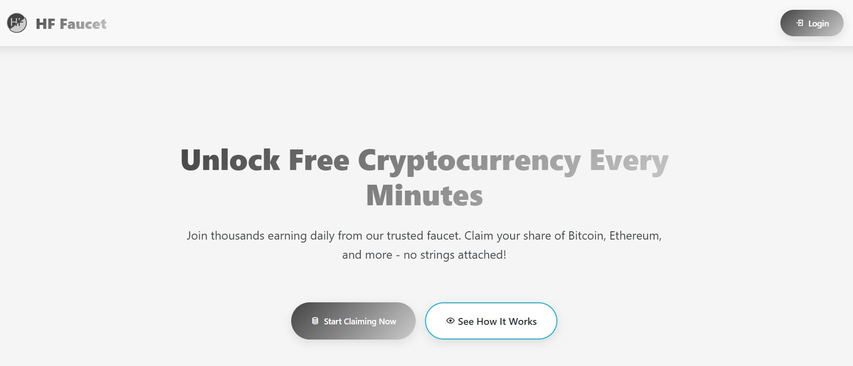 Tampilan Situs HF Faucet
