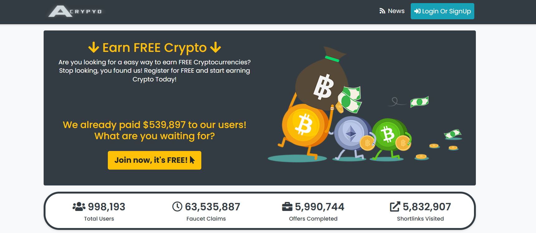 Tampilan Website Faucet Ethereum A-Crypto