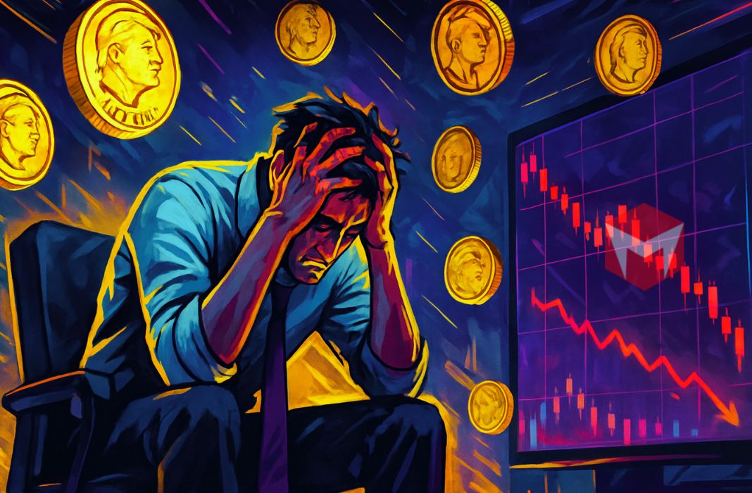 trader meme coin trump rugi besar