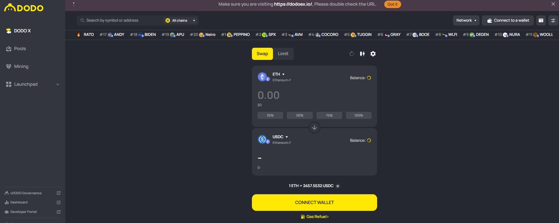 Dodo Finance DEX