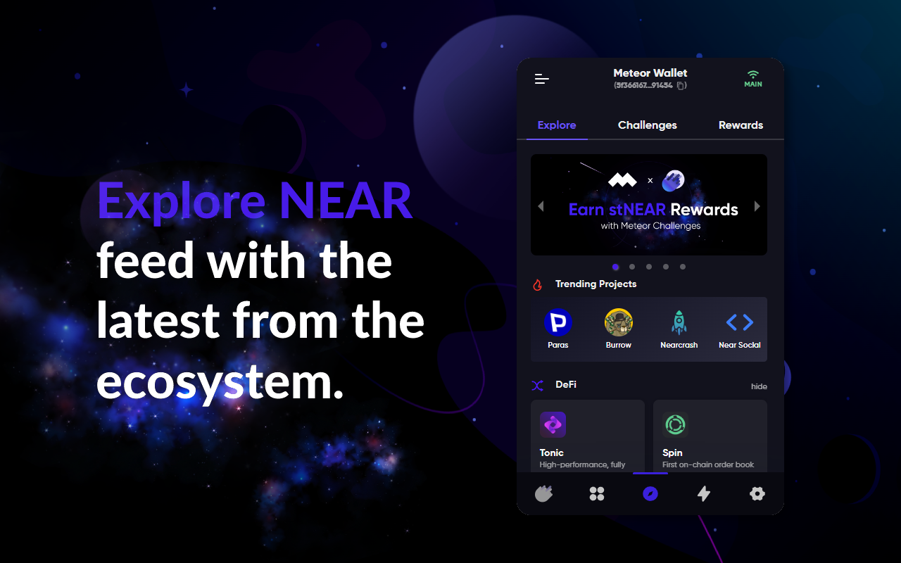 Meteor Wallet dompet near