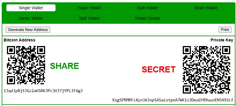 contoh private key dan public key