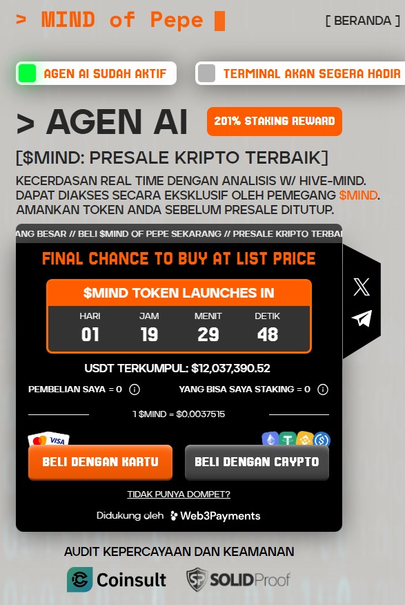 crypto presale MIND baru