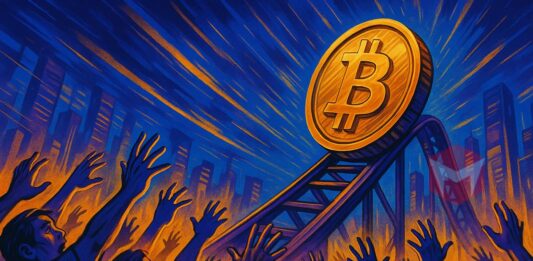 ilustrasi bitcoin dan suku bunga the fed