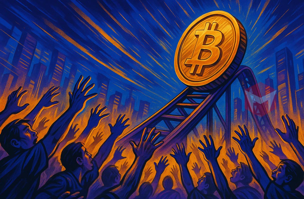 ilustrasi bitcoin dan suku bunga the fed