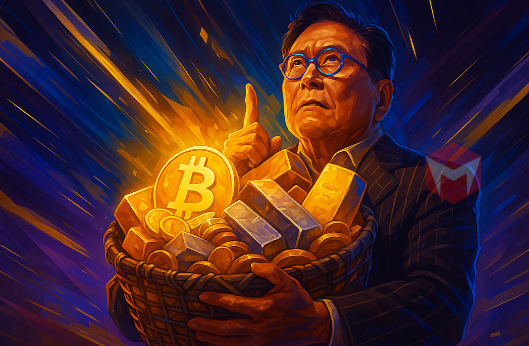 ilustrasi robert kiyosaki bitcoin emas dan perak