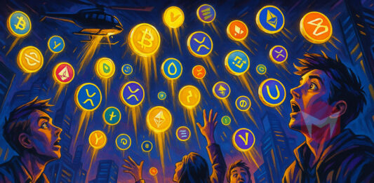 ilustrasi token generation event dalam crypto airdrop