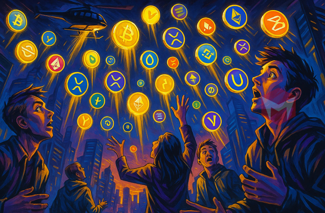 ilustrasi token generation event dalam crypto airdrop