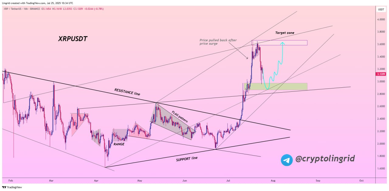 Setup Bullish XRP - Lingrid