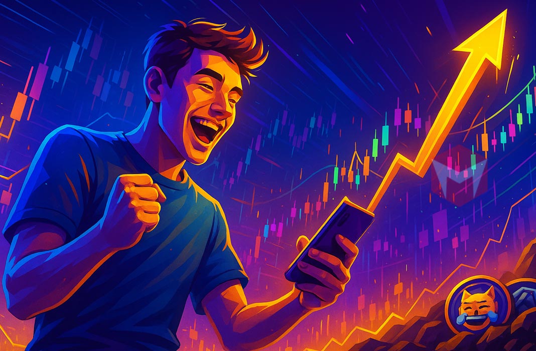ilustrasi solusi trading masa kini termasuk crypto menggunakan IUX
