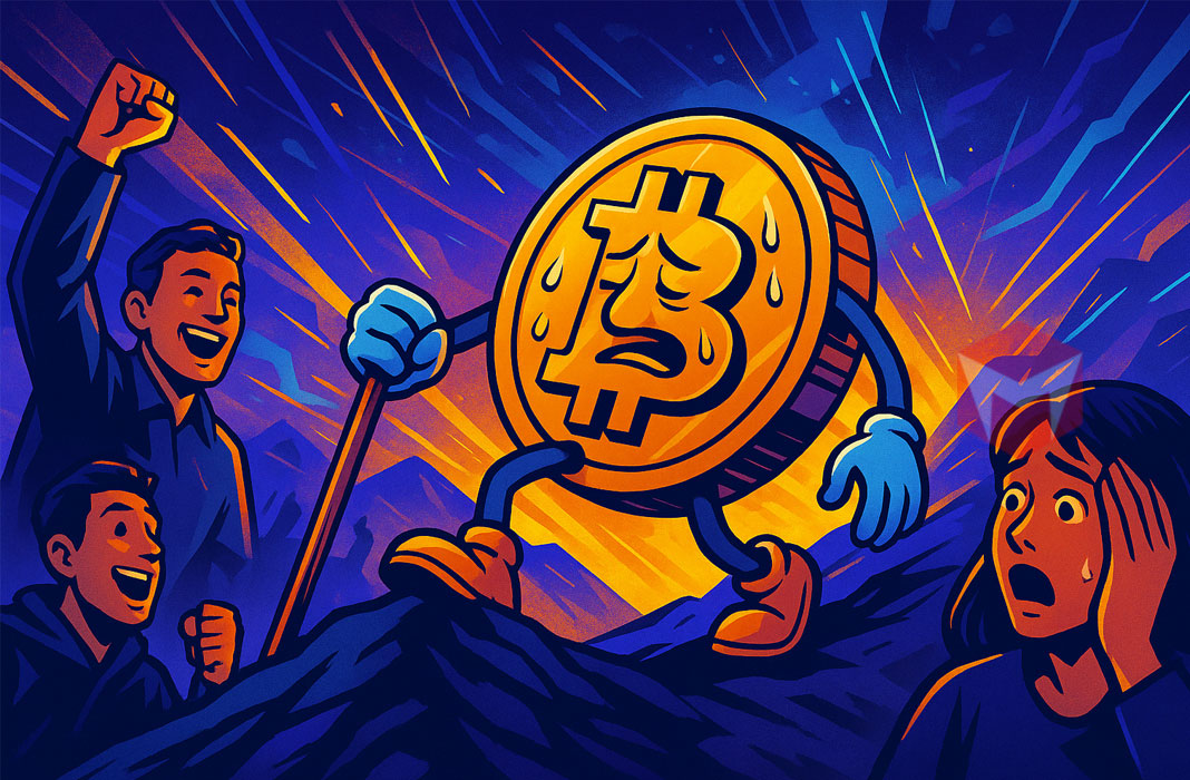 ilustrasi tanda bitcoin sudah mulai lelah alias koreksi setelah reli sangat panjang