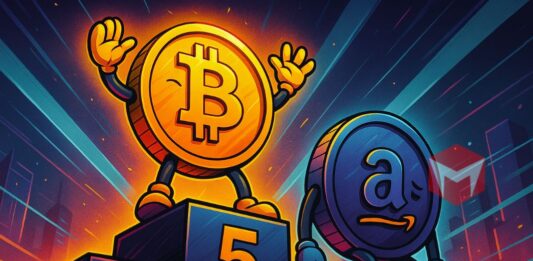valuasi bitcoin kini mengalahkan amazon dan menempati posisi kelima