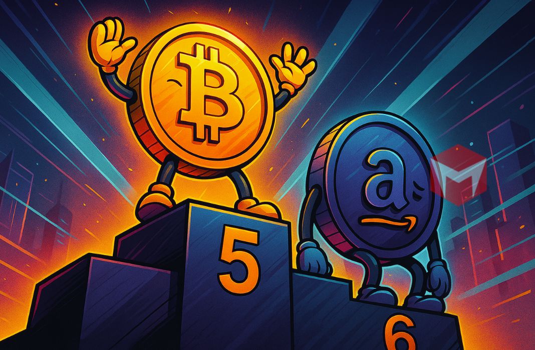 valuasi bitcoin kini mengalahkan amazon dan menempati posisi kelima