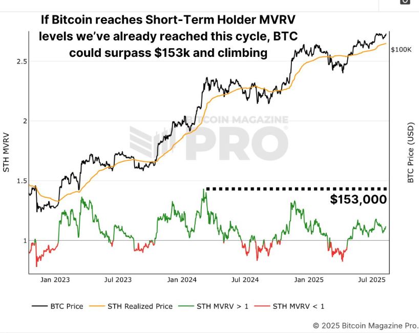 Bitcoin STH MVRV - Bitcoin Magazine Pro
