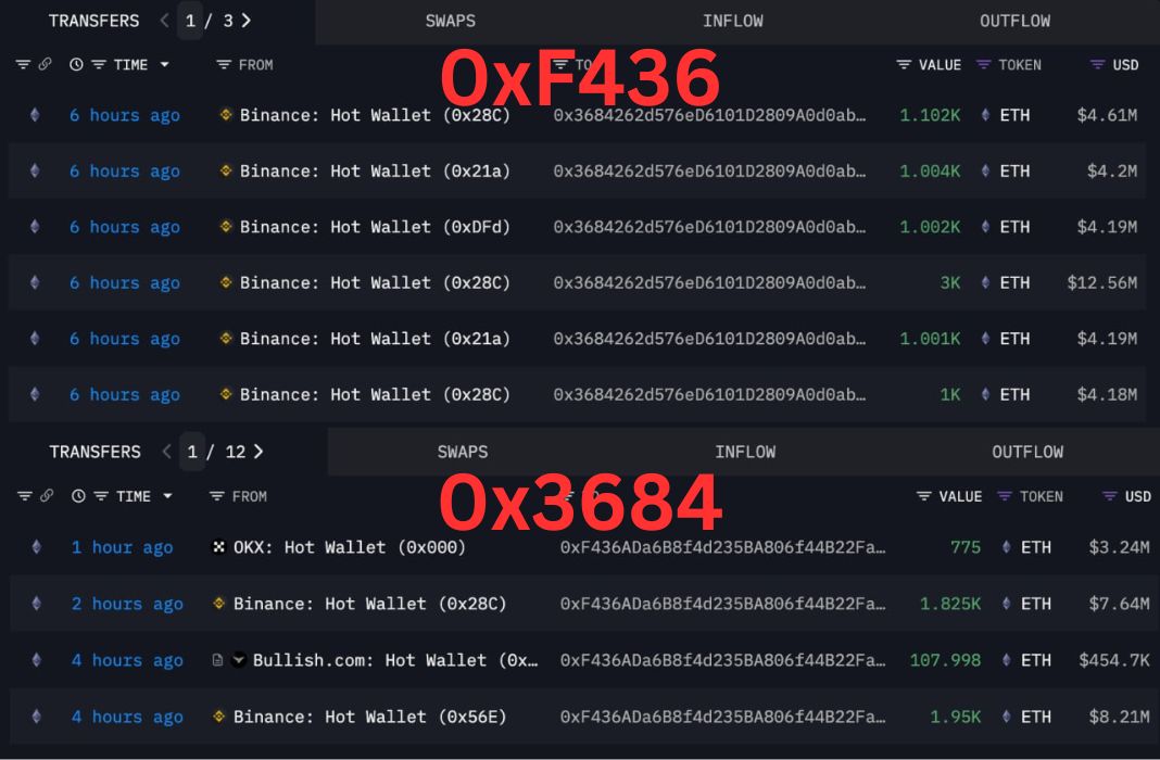 Dua Whale Serok ETH - Lookonchain
