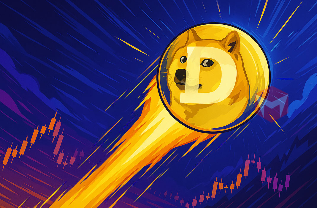 ilustrasi dogecoin meroket hari ini