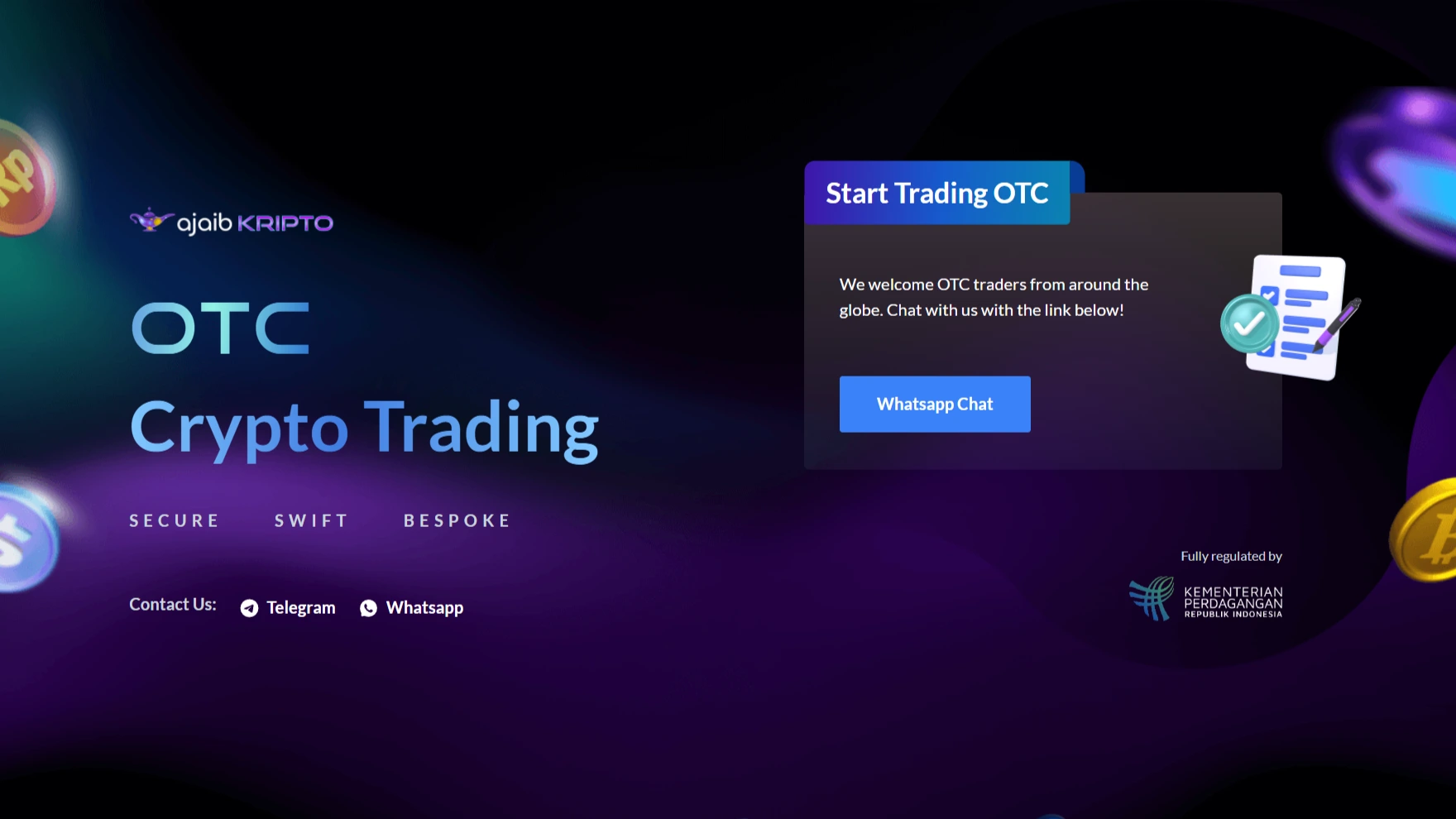 Platform OTC Crypto, Ajaib OTC