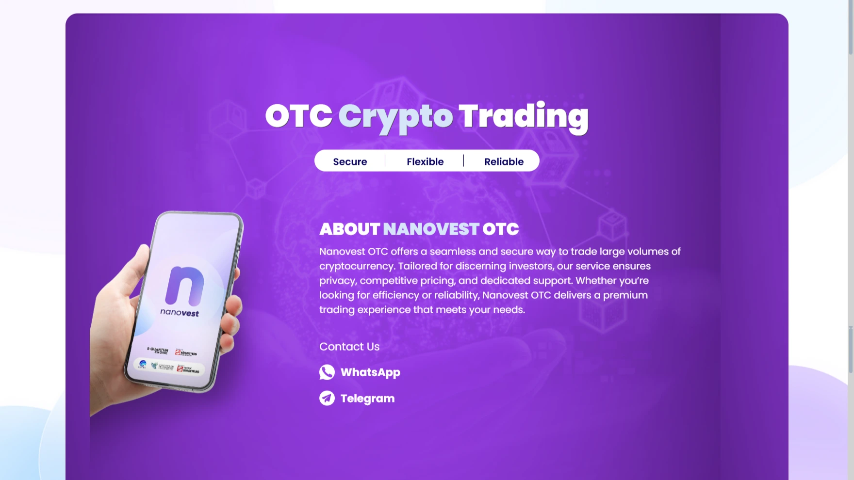 Platform OTC Crypto, Nanovest OTC
