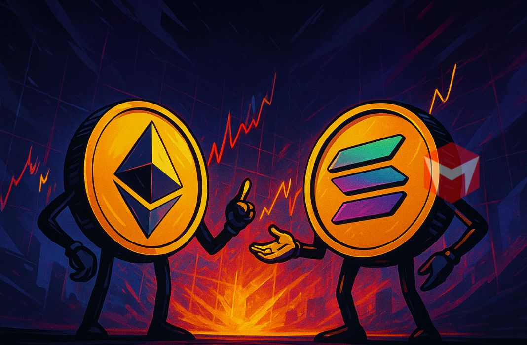 Pergerakan Ethereum (ETH) dan Solana (SOL)