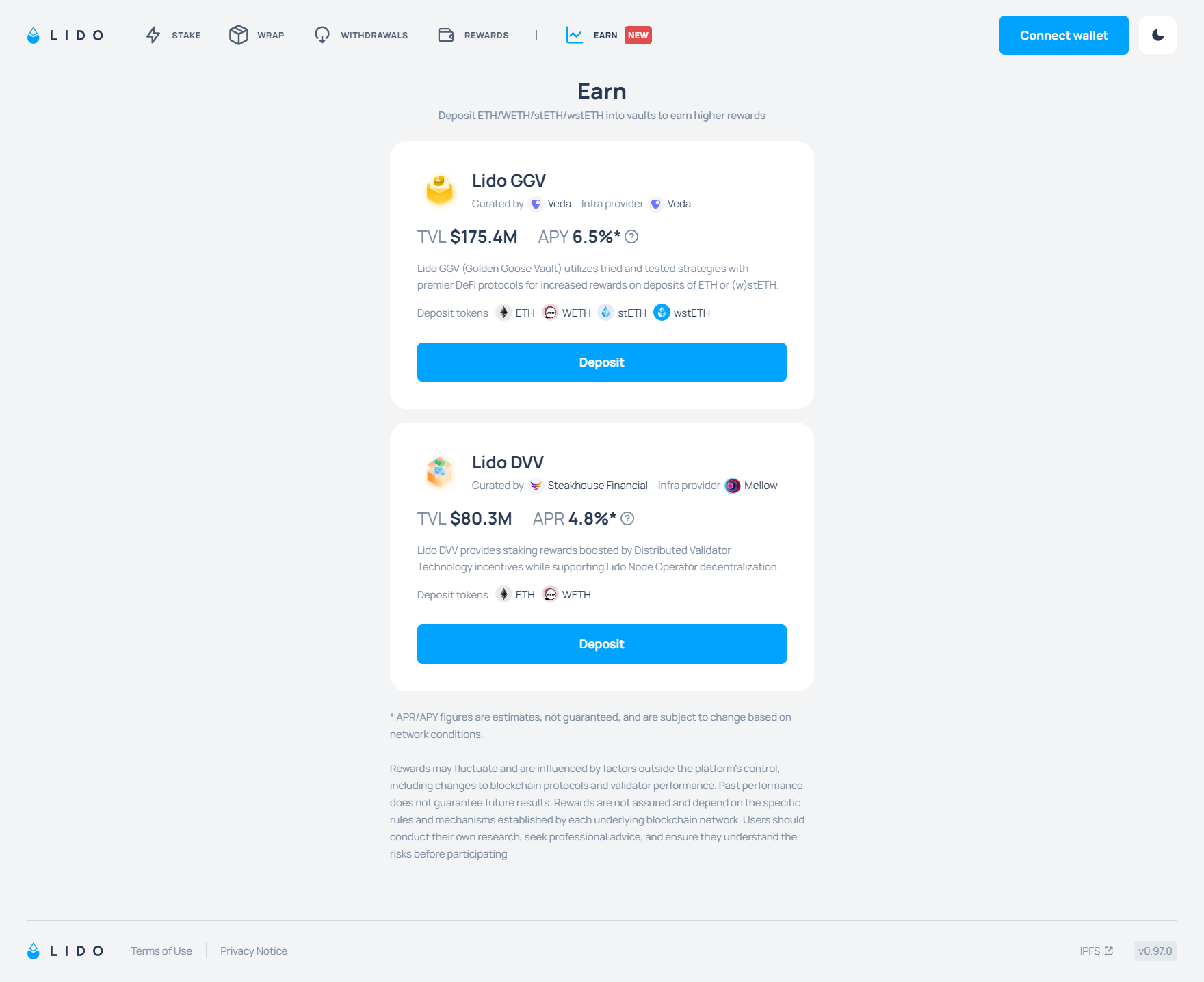 Platform Yield Farming Crypto, Lido