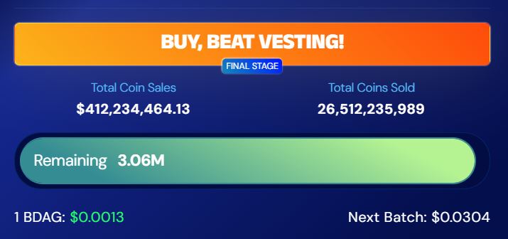 Presale BlockDAG (BDAG)