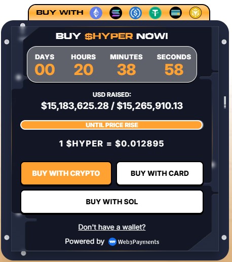 Presale token HYPER