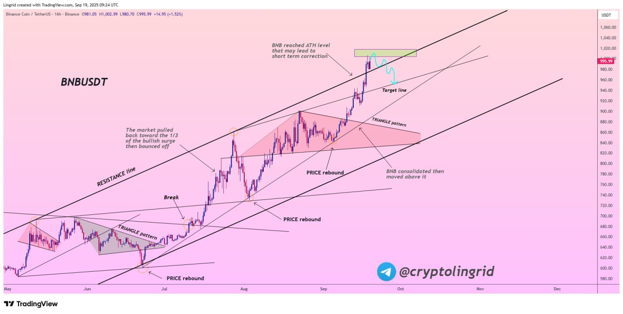 Proyeksi Pullback BNB Sebelum Rally Lanjutan - Lingrid
