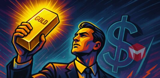 emas cetak rekor baru dan kuat sedangkan dolar melemah