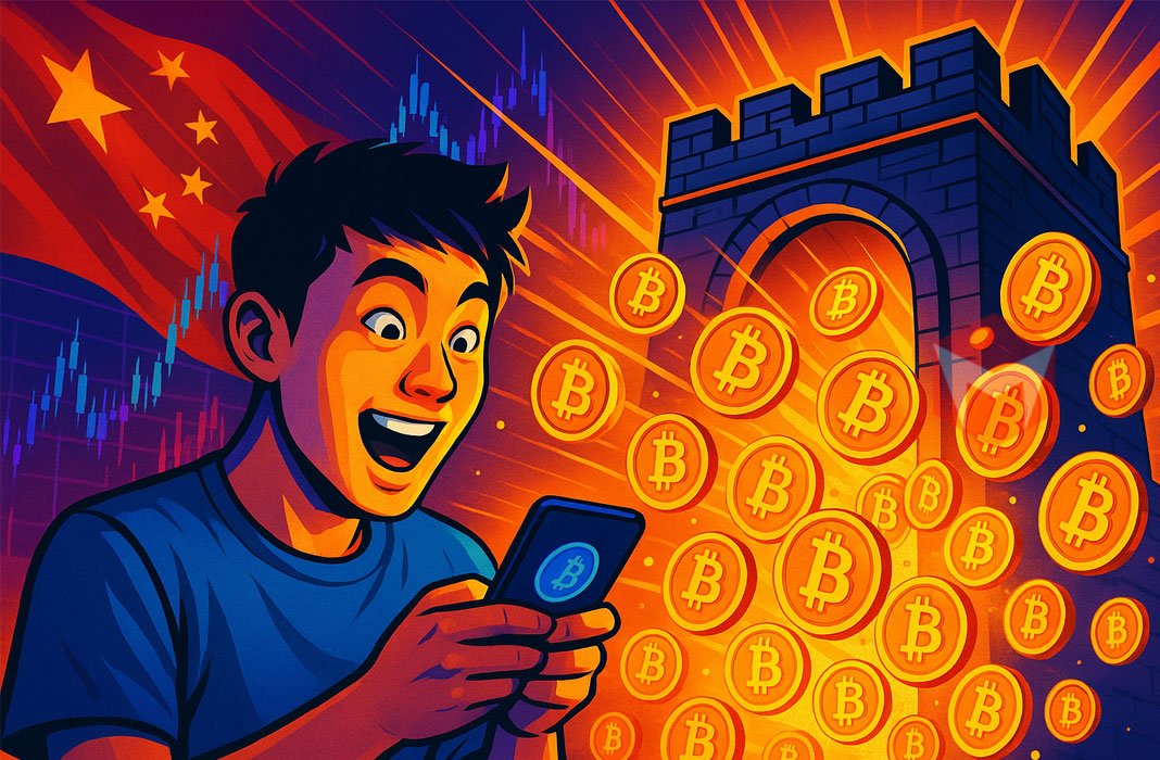 ilustrasi harga btc dan tiongkok china