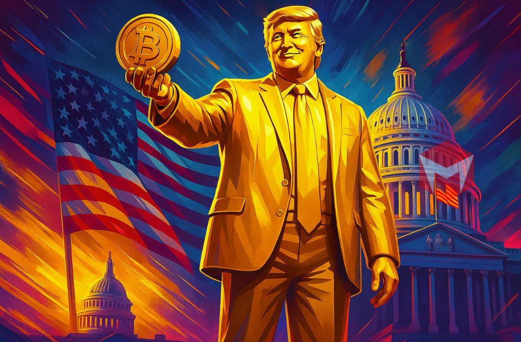 patung donald trump bitcoin amerika seriakt us capitol
