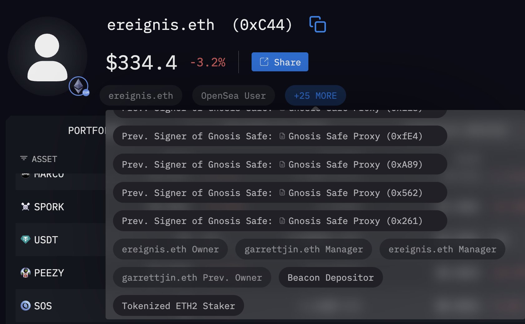 Ereignis.eth yang Diduga Terkait Garrett Jin - Eye
