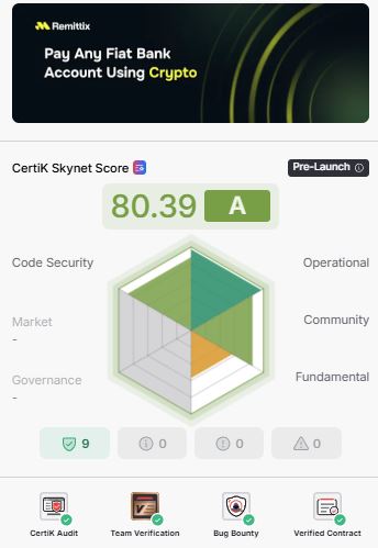 Hasil Audit Remittix - CertiK