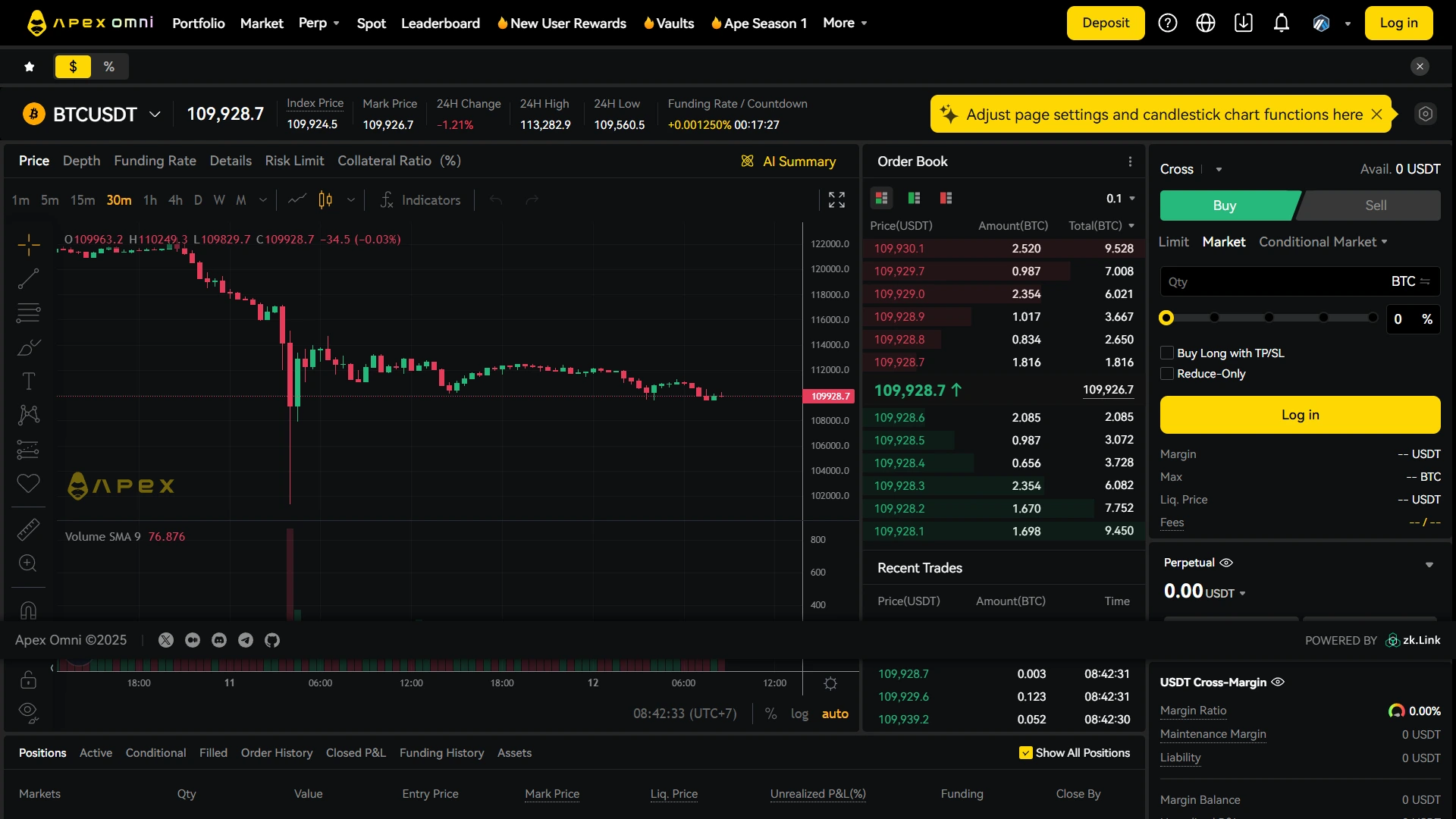 Perp DEX Terbaik APEX Exchange