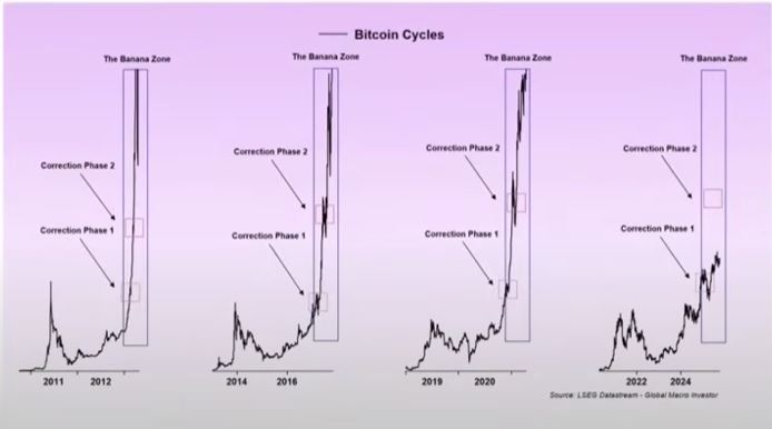 Pola Historis Banana Zone Bitcoin - Raoul Pal