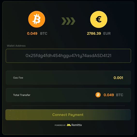 Tampilan Platform Remittix