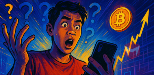 ilustrasi reaksi pengguna aset kripto