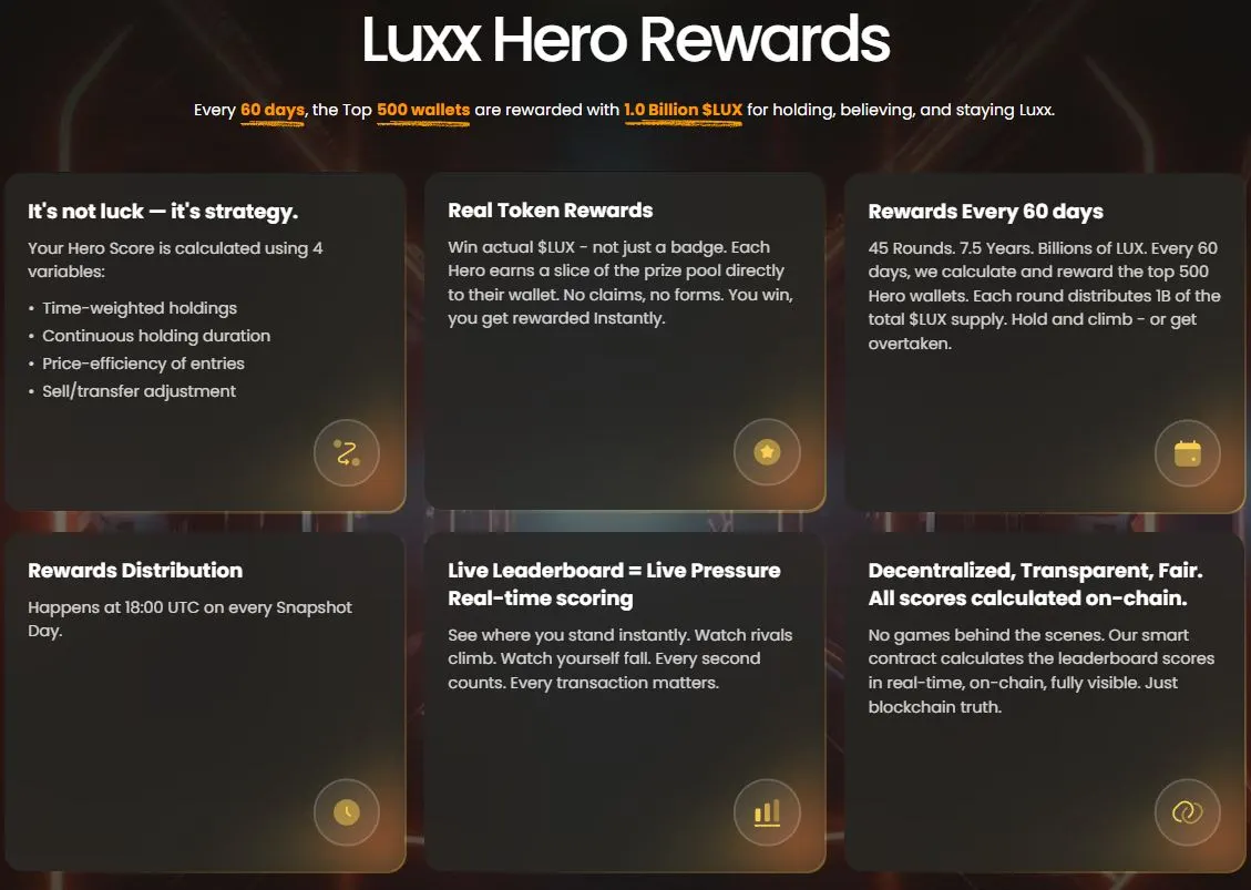 Luxxcoin Hero Reward